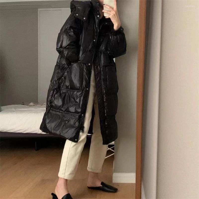 Women's Trench Coats Loose Hooded Down Jacket Women Fashion Solid Color Big Pocket Winter Coat Korean Version Thick Female, White
Women's Trench Coats Loose Hooded Down Jacket Women Fashion Solid Color Big Pocket Winter Coat Korean Version Thick Female, White