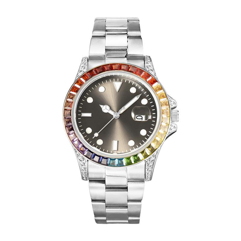 Wristwatches Gold Stainless Steel Waterproof Mens Quartz Wrist Watch Hip Hop Luxury Round Exquisite Diamond Male WatchWristwatches
Wristwatches Gold Stainless Steel Waterproof Mens Quartz Wrist Watch Hip Hop Luxury Round Exquisite Diamond Male WatchWristwatches