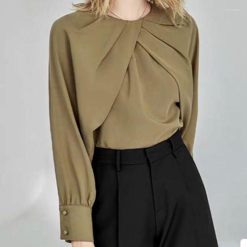 Women' Blouses 2023Autumn Vintage Shirt Women' Loose French Top Solid Fashion Women Tops Casual Shirts For Clothing 24396, Deep khaki
Women' Blouses 2023Autumn Vintage Shirt Women' Loose French Top Solid Fashion Women Tops Casual Shirts For Clothing 24396, Deep khaki