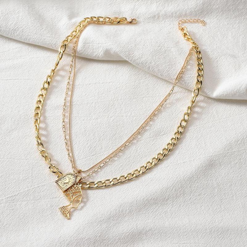 Pendant Necklaces Punk Egyptian Pharaoh Coin Choker Necklace Faith Women Vintage Flower Carved Queen Chain Fashion Jewelry
Pendant Necklaces Punk Egyptian Pharaoh Coin Choker Necklace Faith Women Vintage Flower Carved Queen Chain Fashion Jewelry