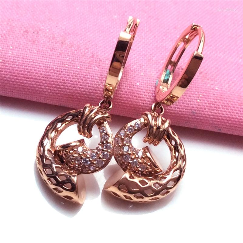 Dangle Earrings 585 Purple Gold Inlaid Crystal Screw For Women Luxury Exquisite Vintage Plated 14K Rose Ear Buckle Charm Jewelry
Dangle Earrings 585 Purple Gold Inlaid Crystal Screw For Women Luxury Exquisite Vintage Plated 14K Rose Ear Buckle Charm Jewelry