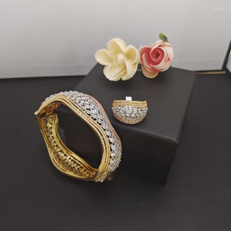 Bangle Original Design Dazzdelic Cubic Zirconia Trendy Wave Full Zircon With Ring Set For Women Dating And Party
Bangle Original Design Dazzdelic Cubic Zirconia Trendy Wave Full Zircon With Ring Set For Women Dating And Party