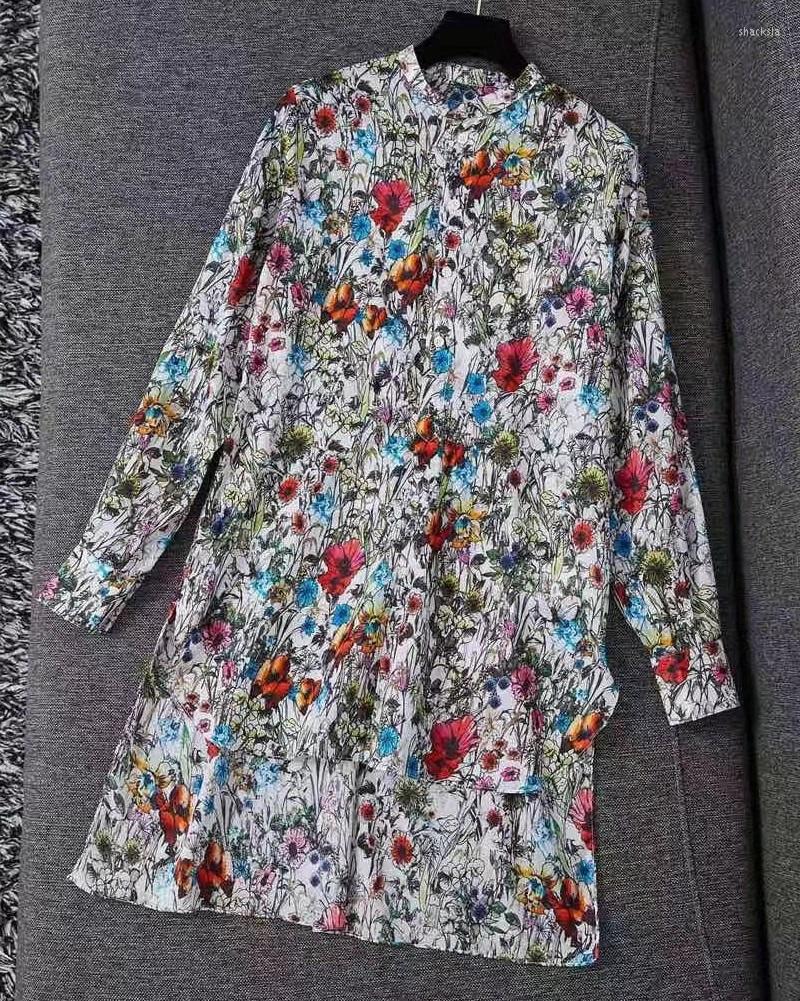 Casual Dresses 2023 Spring Fashion Long Shirt Dress High Quality Women Colorful Floral Print Sleeve Loose Cotton Boho Ladies, Picture shown
Casual Dresses 2023 Spring Fashion Long Shirt Dress High Quality Women Colorful Floral Print Sleeve Loose Cotton Boho Ladies, Picture shown