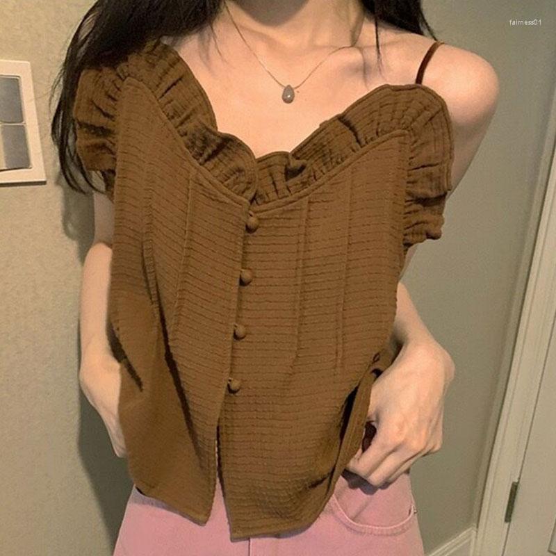 Women's Blouses Korean Sweet Japanese Style Women Vintage Solid Slash Neck Ruffles Elegant Female Shirts Summer Boho Beach Shirt, Black
Women's Blouses Korean Sweet Japanese Style Women Vintage Solid Slash Neck Ruffles Elegant Female Shirts Summer Boho Beach Shirt, Black