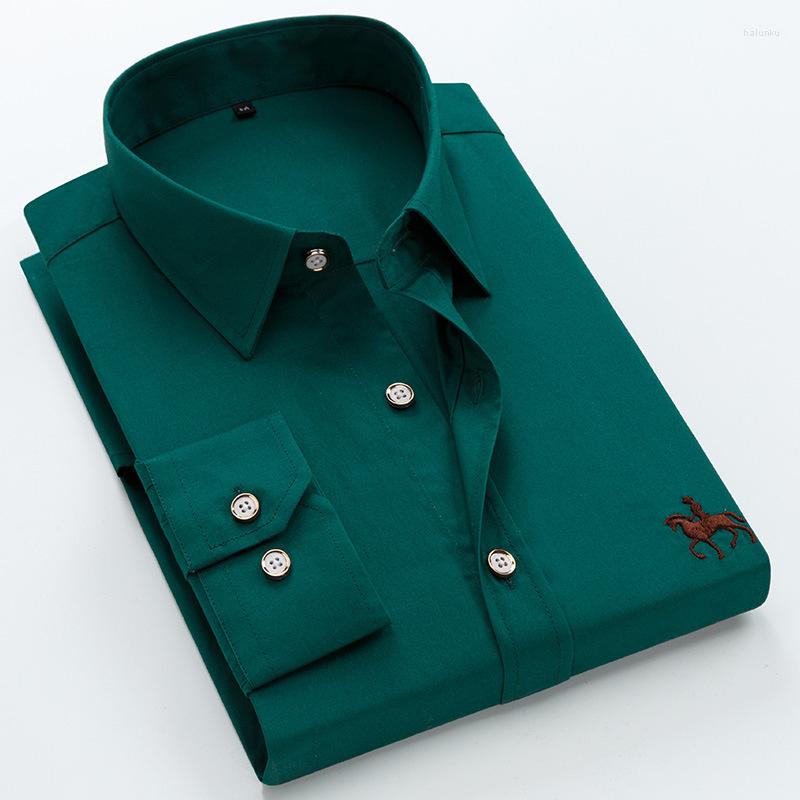 Men's Casual Shirts 6XL For Men's Long Sleeve Cotton Dress Shirt Male Without Pocket Embroidered Horse Social Man Clothing, Green
Men's Casual Shirts 6XL For Men's Long Sleeve Cotton Dress Shirt Male Without Pocket Embroidered Horse Social Man Clothing, Green
