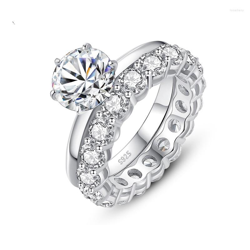 Cluster Rings Real 2 S Moissanite Bridal Set Top Quality 925 Sterling Silver Engagement Wedding Party Fine Jewelry Gifts
Cluster Rings Real 2 S Moissanite Bridal Set Top Quality 925 Sterling Silver Engagement Wedding Party Fine Jewelry Gifts