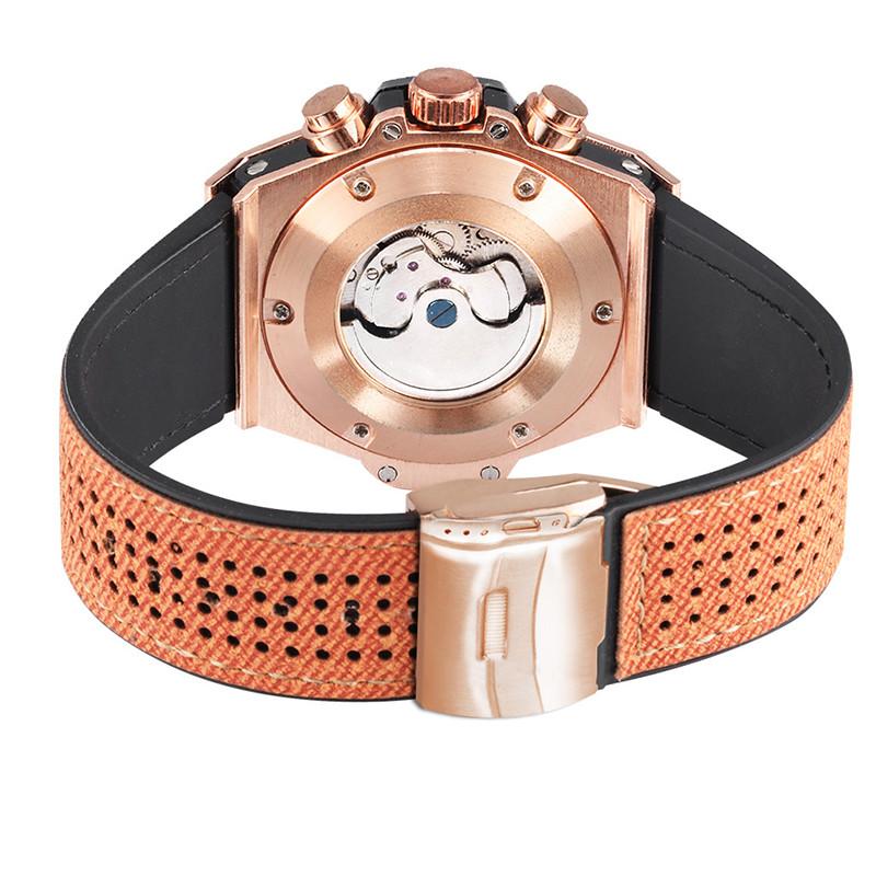 Wristwatches Skeleton Automatic Watch Hollow Clocks Men Silicone Luminous Waterproof Sport, Black
Wristwatches Skeleton Automatic Watch Hollow Clocks Men Silicone Luminous Waterproof Sport, Black