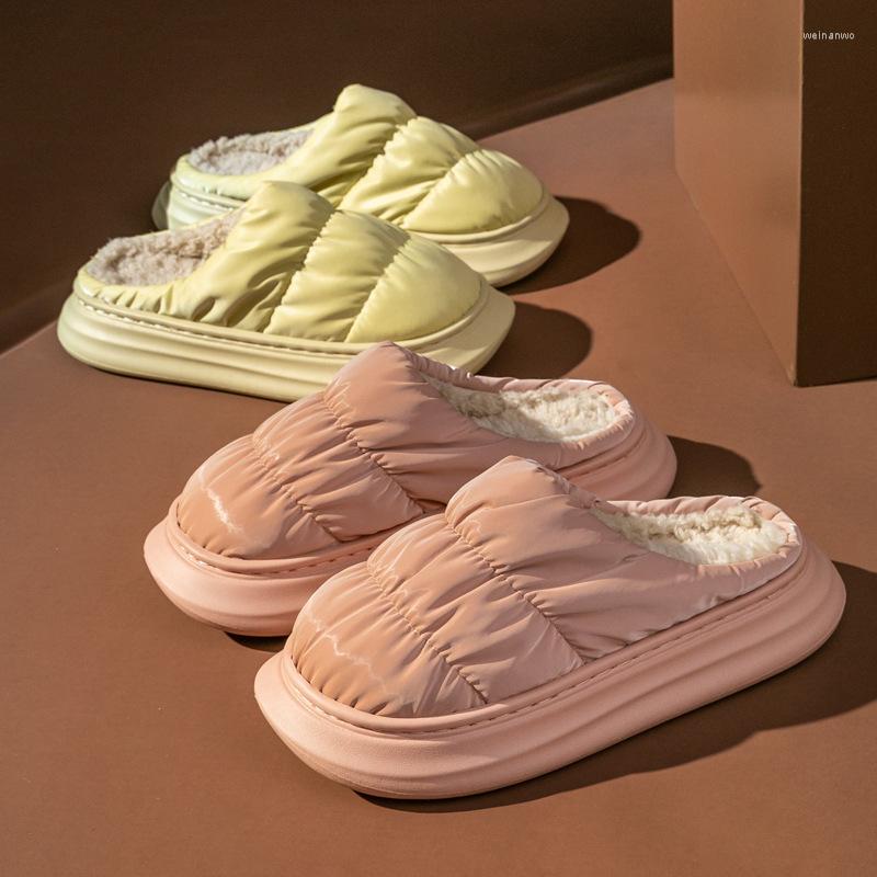 Slippers Women Men Warm Plush Down Cloth Waterproof Thick Platform Winter Slides Soft Non Slip Flats Bedroom Couples Indoor Shoe, White
Slippers Women Men Warm Plush Down Cloth Waterproof Thick Platform Winter Slides Soft Non Slip Flats Bedroom Couples Indoor Shoe, White