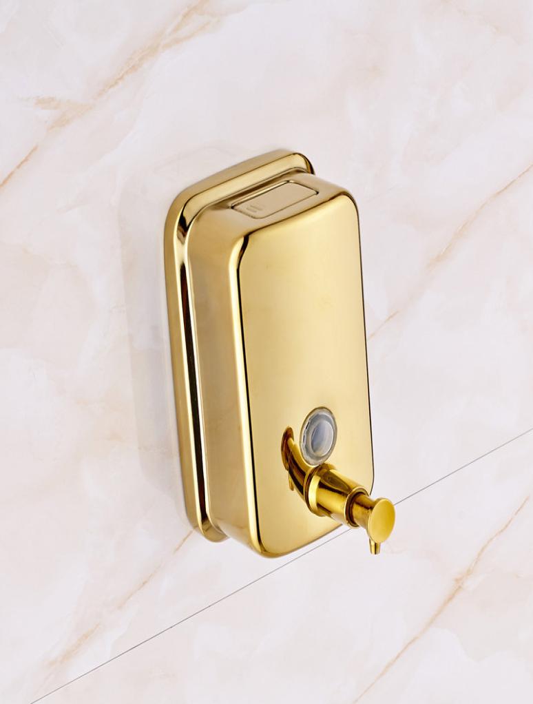 Bathroom Liquid Soap Dispenser Box Wall Mounted Stainless Steel 500ml Soap Dispenser Pump
