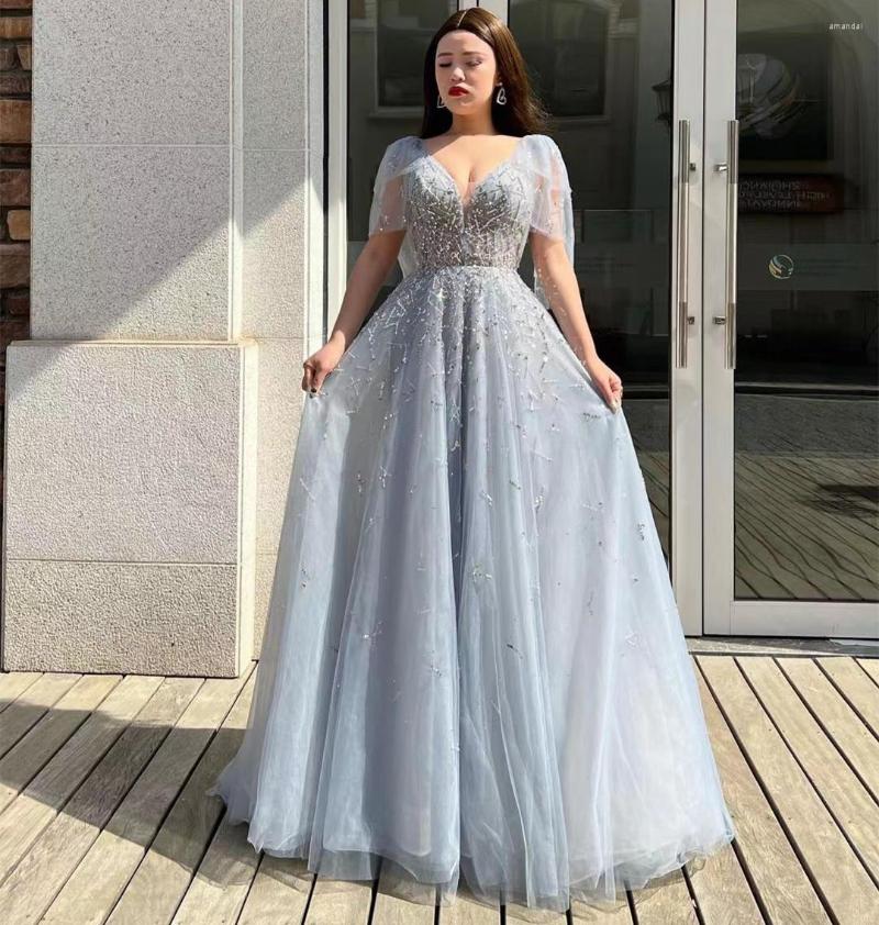 Party Dresses Sexy V Neck Prom Short Sleeves Beaded Tulle Formal Occasion Gowns A Line Wedding Guest Dress For Women, Orange
Party Dresses Sexy V Neck Prom Short Sleeves Beaded Tulle Formal Occasion Gowns A Line Wedding Guest Dress For Women, Orange