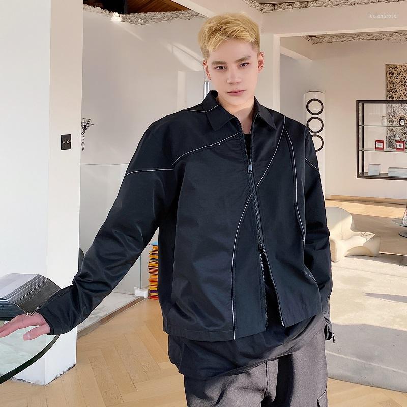 Men's Jackets 2023 Spring Korean Style Personality Irregular Stitching Line Design Men Casual Loose Short Section Jacket -XL, Black
Men's Jackets 2023 Spring Korean Style Personality Irregular Stitching Line Design Men Casual Loose Short Section Jacket -XL, Black