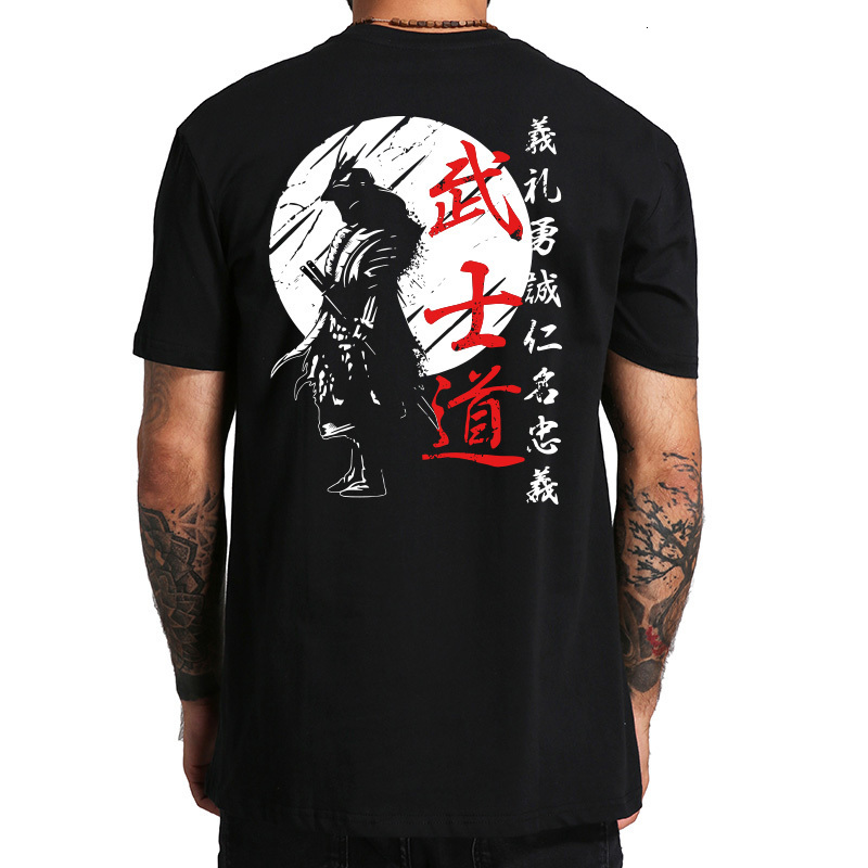 Men's T-Shirts Japan Samurai Spirit T Shirts Japanese Style Back Print EU Size 100% Cotton Tops T-shirt Bushido Male Gifts Tee 230317, Black2
Men's T-Shirts Japan Samurai Spirit T Shirts Japanese Style Back Print EU Size 100% Cotton Tops T-shirt Bushido Male Gifts Tee 230317, Black2