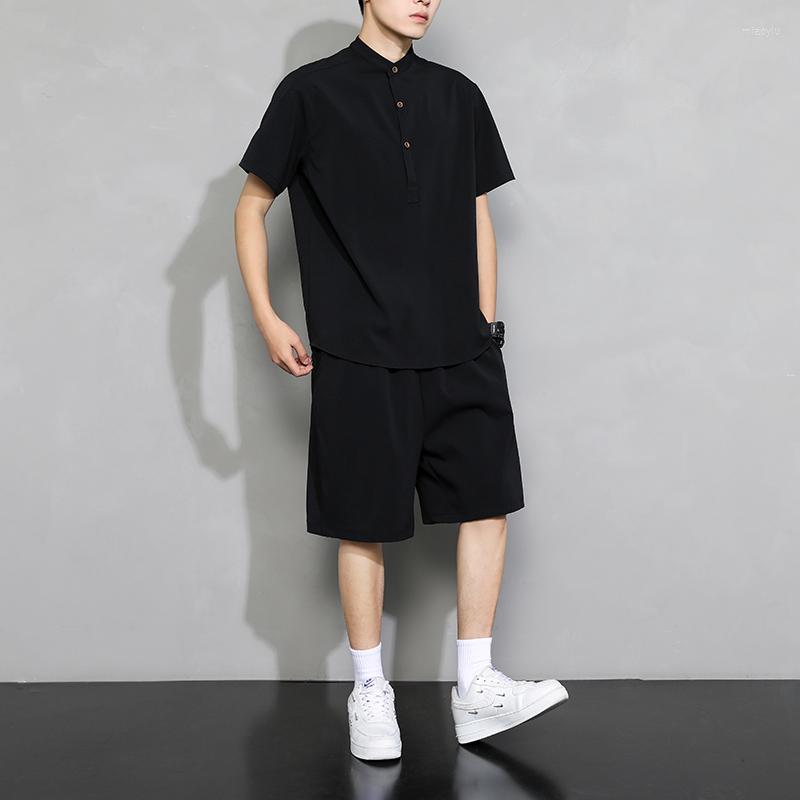 Men's Tracksuits M-5XL Plus Size Mens Tracksuit Set Plain Color Short Sleeve T-Shirt And Shorts Suit Summer Hawaiian With Half Button, Blue shorts sets men
Men's Tracksuits M-5XL Plus Size Mens Tracksuit Set Plain Color Short Sleeve T-Shirt And Shorts Suit Summer Hawaiian With Half Button, Blue shorts sets men