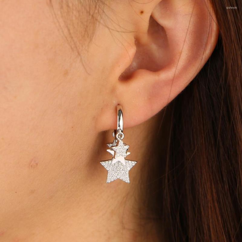 Dangle Earrings Fashion Silver Gold Color Earring For Women Crystal Cubic Zirconia Star Drop Pendientes Mujer Moda
Dangle Earrings Fashion Silver Gold Color Earring For Women Crystal Cubic Zirconia Star Drop Pendientes Mujer Moda