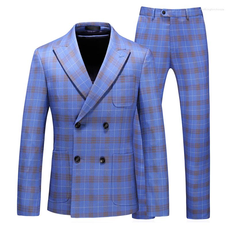 Men's Suits 2023 Spring And Autumn Fashion Double Breasted Men Suit Blue Coat Men's Wedding Dress Slim Jacket Vest Trousers, Sapphire
Men's Suits 2023 Spring And Autumn Fashion Double Breasted Men Suit Blue Coat Men's Wedding Dress Slim Jacket Vest Trousers, Sapphire