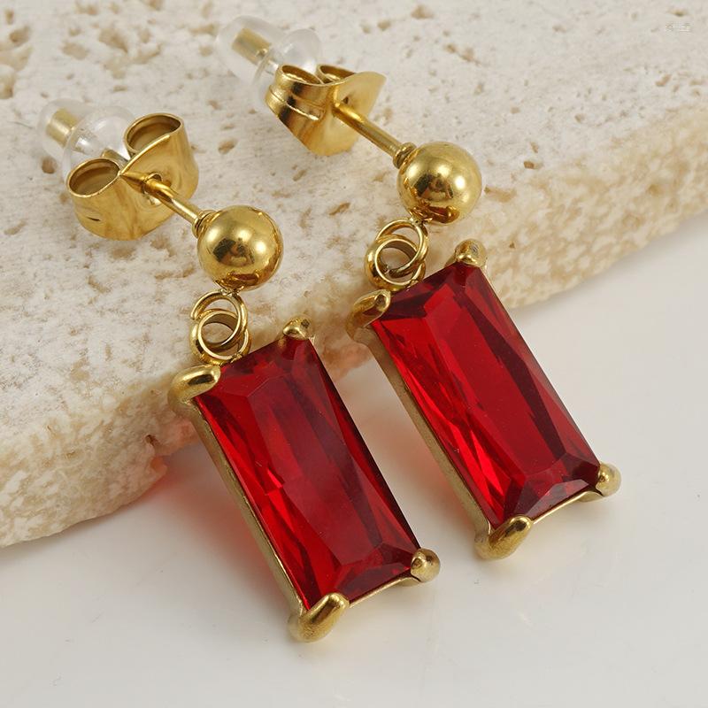 Stud Earrings Trendy Square Clear Zircon Gold Color For Women Titanium Clip Drop Dangle Fine Jewelry AEZ42
Stud Earrings Trendy Square Clear Zircon Gold Color For Women Titanium Clip Drop Dangle Fine Jewelry AEZ42