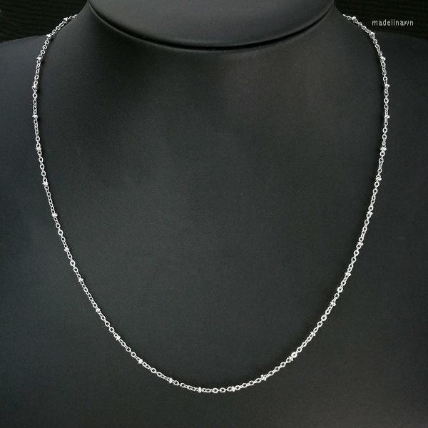Chains Ladys Gift Jewelry Adjustable Necklace Silver Tone Stainless Steel Chain Prevent Allergy For Lady Girl Women N375 
Chains Ladys Gift Jewelry Adjustable Necklace Silver Tone Stainless Steel Chain Prevent Allergy For Lady Girl Women N375