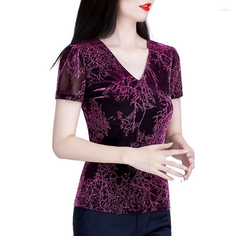 Women's T Shirts Women's Spring Summer Style Mesh Tees Solid Color V-Neck Embroidery Short Sleeve Korean Elegant Tops SP1188
Women's T Shirts Women's Spring Summer Style Mesh Tees Solid Color V-Neck Embroidery Short Sleeve Korean Elegant Tops SP1188