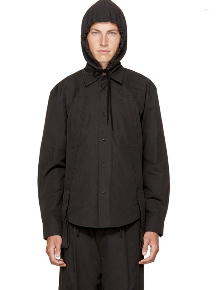 Men' Casual Shirts Fall/Winter Long Sleeve Shirt With Cap Square Neck Round Plank Black Pure Cotton Premium Plus
Men' Casual Shirts Fall/Winter Long Sleeve Shirt With Cap Square Neck Round Plank Black Pure Cotton Premium Plus