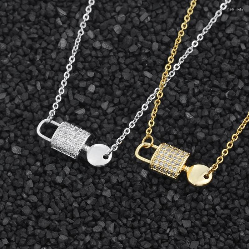 Chains Boho Crystal Bijoux Femme Lock And Key Pendant Necklace Women Kolye Fashion Stainless Steel Ketting Collares Dress Jewelry
Chains Boho Crystal Bijoux Femme Lock And Key Pendant Necklace Women Kolye Fashion Stainless Steel Ketting Collares Dress Jewelry
