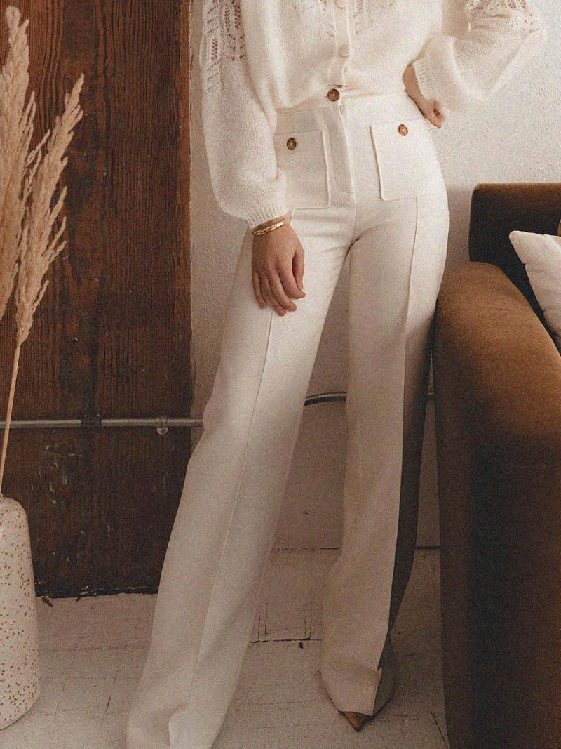 Women's Pants Retro Solid Long Pant Woman Autumn Zip Straight Leg Pockets Simple Mid-rise Vintage Elegant Pantalon Femme 2023, Black
Women's Pants Retro Solid Long Pant Woman Autumn Zip Straight Leg Pockets Simple Mid-rise Vintage Elegant Pantalon Femme 2023, Black