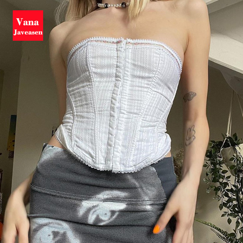 Women's Tanks Camis Off Shoulder Embroidered White Corset Buckle Tanks Tops Summer Women Clothes Stretch Slim Vest Women Wrapping Chest Tanks-Top 230317
Women's Tanks Camis Off Shoulder Embroidered White Corset Buckle Tanks Tops Summer Women Clothes Stretch Slim Vest Women Wrapping Chest Tanks-Top 230317