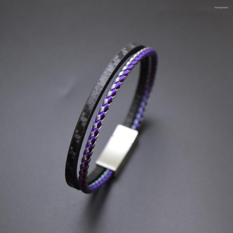 Strand 5Pcs/Lot Custom Logo 2023 Trendy Men Leatherwear Bracelets With Steel Wire Leather Contrast Stainless Bangles
Strand 5Pcs/Lot Custom Logo 2023 Trendy Men Leatherwear Bracelets With Steel Wire Leather Contrast Stainless Bangles
