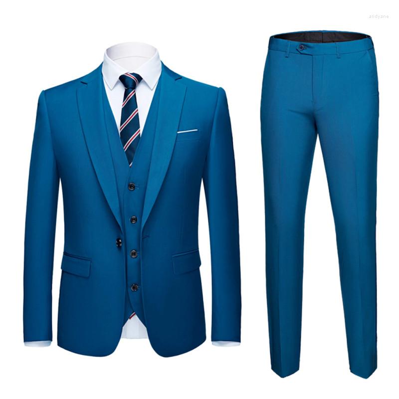 Men's Suits Men's Fashion 3 Piece Wedding Suit Slim Solid Color Business Office Sets Large Size Men Blazer Pants Vest, 923
Men's Suits Men's Fashion 3 Piece Wedding Suit Slim Solid Color Business Office Sets Large Size Men Blazer Pants Vest, 923