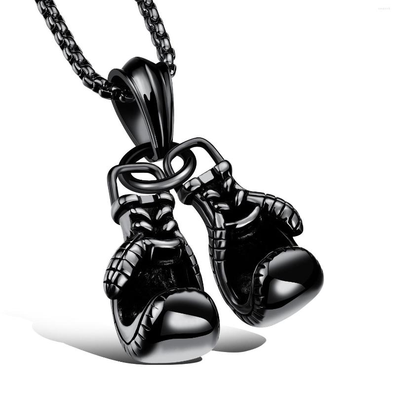 

Pendant Necklaces Collar Hombre In Steampunk Hip Hop Stainless Steel Chain Gothic Vintage Boxing Glove Necklace Jewelry For Men Choker