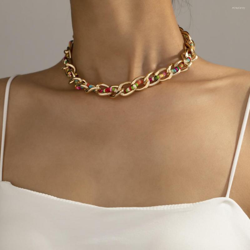 Choker Boho Bohemian Multi Color Bead Chain Necklace For Women Men Exaggerated Handmade Party Gifts Jewelry Accessories
Choker Boho Bohemian Multi Color Bead Chain Necklace For Women Men Exaggerated Handmade Party Gifts Jewelry Accessories