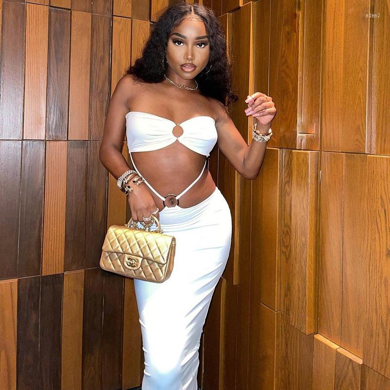 Casual Dresses Sexy Women Bodycon Dress Chest Wrapping Elegant Maxi Hollow Out White Backless Party Strapless Vestido
Casual Dresses Sexy Women Bodycon Dress Chest Wrapping Elegant Maxi Hollow Out White Backless Party Strapless Vestido