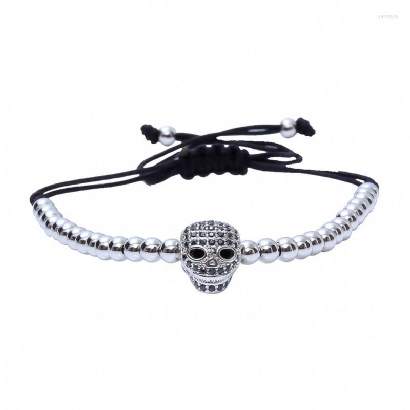 Charm Bracelets Anil Arjandas Macrame Jewelry 24K Micro Pave CZ Skull Stoppers Beads Briading Bracelet
Charm Bracelets Anil Arjandas Macrame Jewelry 24K Micro Pave CZ Skull Stoppers Beads Briading Bracelet
