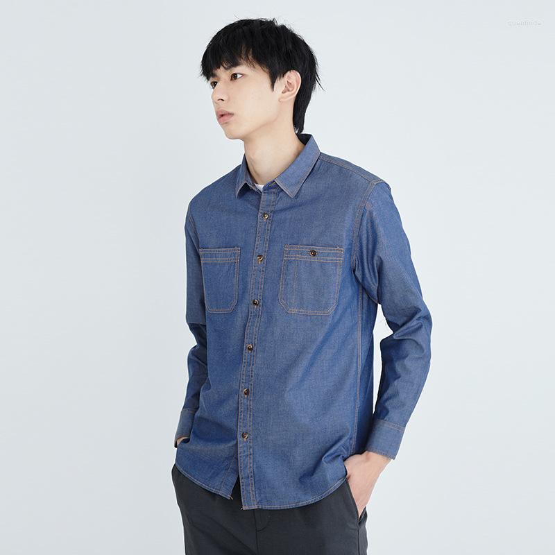 Men's Casual Shirts High Quality Men's Faux Denim Long Sleeve Shirt 2023 Spring Summer Cotton Slim Male Trendy Light Blue Dark Tops
Men's Casual Shirts High Quality Men's Faux Denim Long Sleeve Shirt 2023 Spring Summer Cotton Slim Male Trendy Light Blue Dark Tops
