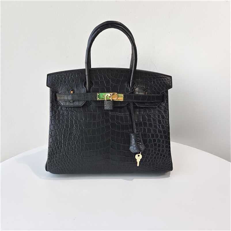 Designer Bag Birkins Handbags Lola High Luxury Fog Face Real Crocodile Leather Bk30 Celebrity Star Handbag K8V9 zc, Black
Designer Bag Birkins Handbags Lola High Luxury Fog Face Real Crocodile Leather Bk30 Celebrity Star Handbag K8V9 zc, Black