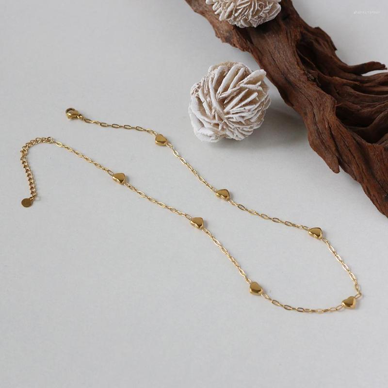 Pendant Necklaces Sweet Cute Seven Hearts Necklace Stainless Steel 18k Pvd Gold Color Waterproof Jewelry Women Mother Gift
Pendant Necklaces Sweet Cute Seven Hearts Necklace Stainless Steel 18k Pvd Gold Color Waterproof Jewelry Women Mother Gift