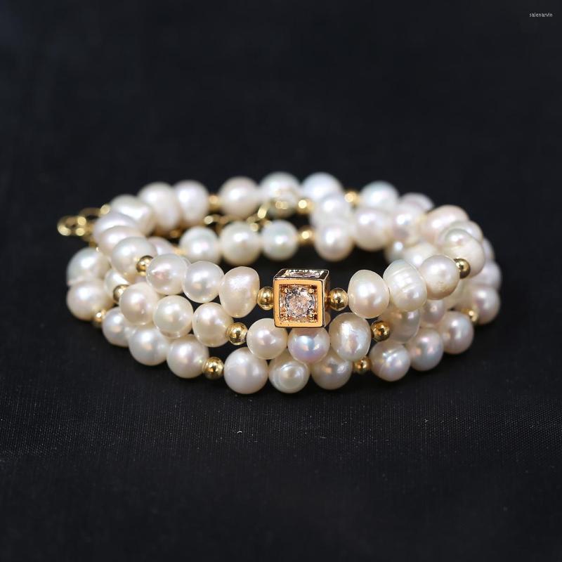 Chains Natural Freshwater White Pearl Necklace Punch Bead Square Metal Alloy Charm Women Jewelry Party Accessories
Chains Natural Freshwater White Pearl Necklace Punch Bead Square Metal Alloy Charm Women Jewelry Party Accessories