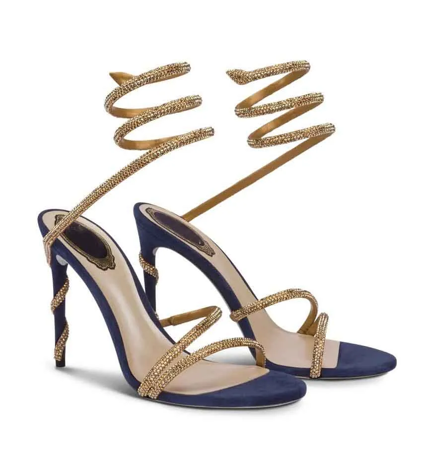 Famous Sexy Renes Margot Jewel Sandals Shoes Crystal Spiral Ankle Strap Caovill Lady Gladiator Sandalias Glitter Sole High Heels Party Wedding BOX
Famous Sexy Renes Margot Jewel Sandals Shoes Crystal Spiral Ankle Strap Caovill Lady Gladiator Sandalias Glitter Sole High Heels Party Wedding BOX