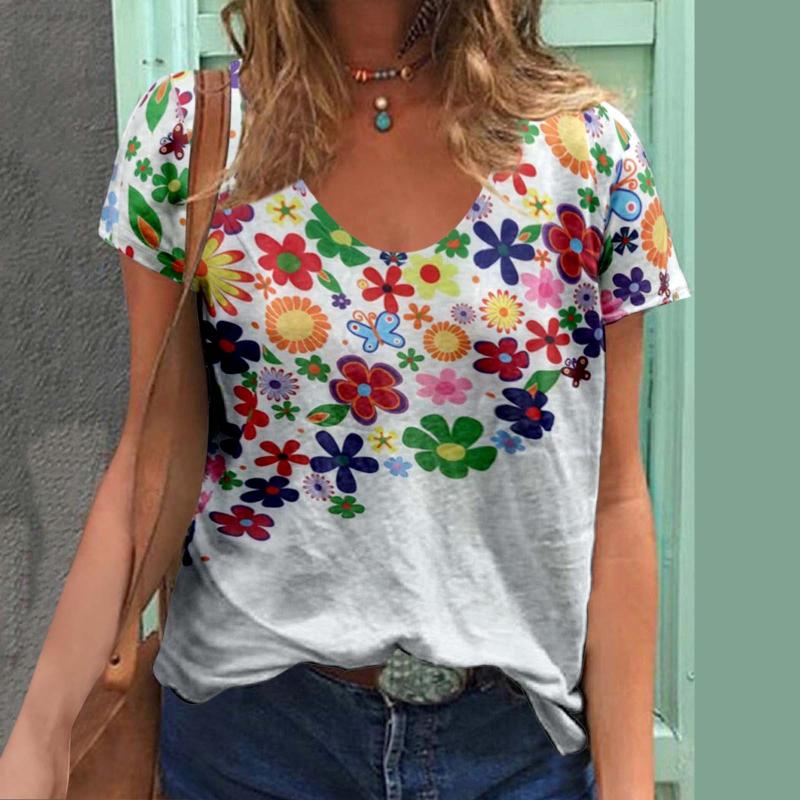 Women' Blouses & Shirts Floral Printed V Neck Short Sleeve Women Tops Harajuku Streetwear And Lady Summer Casual Loose BlousesWomen, Green
Women' Blouses & Shirts Floral Printed V Neck Short Sleeve Women Tops Harajuku Streetwear And Lady Summer Casual Loose BlousesWomen, Green