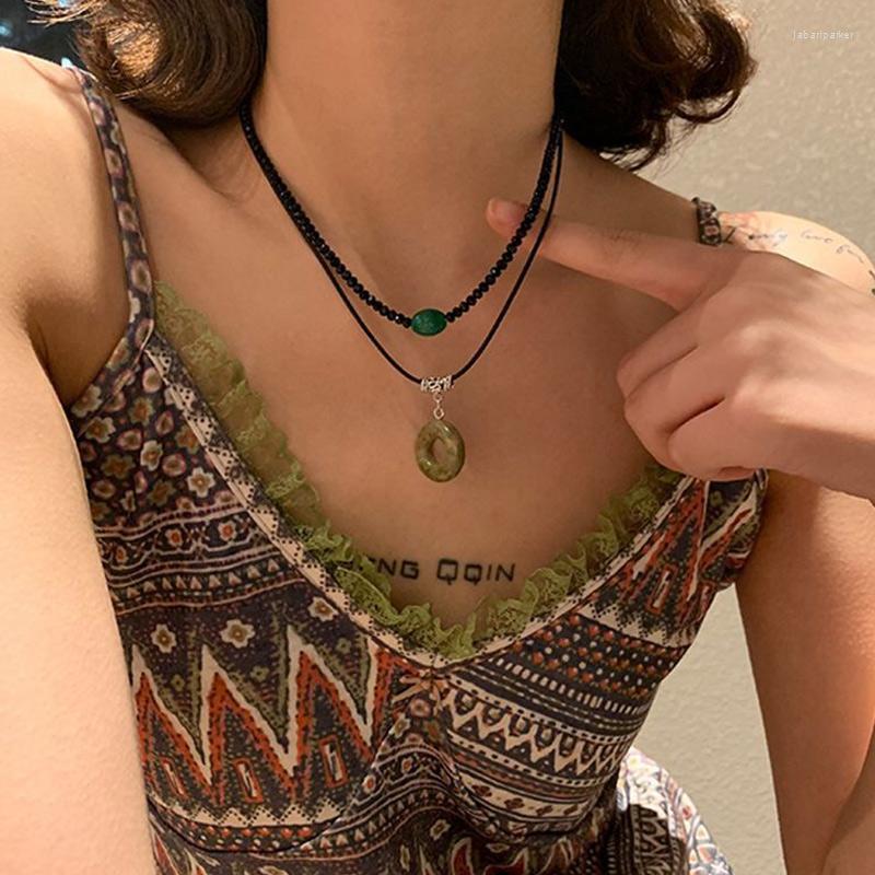 Chains Korean Fashion Natural Stone Pendant Necklace For Women Girls Double Layer Adjustable Sweater Chain Aesthetic Jewelry Wholesale
Chains Korean Fashion Natural Stone Pendant Necklace For Women Girls Double Layer Adjustable Sweater Chain Aesthetic Jewelry Wholesale