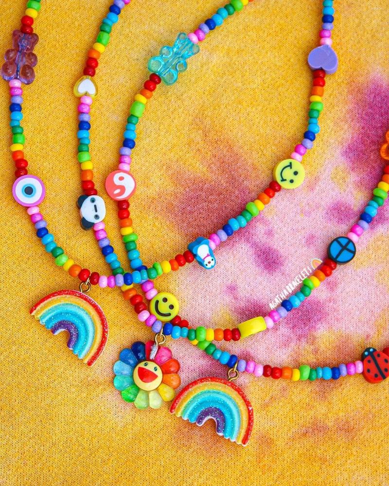 Pendant Necklaces Dvacaman Rainbow Beads Necklace Jewelry For Women Boho Multicolor Beaded Choker Clavicle Beautiful Accessories
Pendant Necklaces Dvacaman Rainbow Beads Necklace Jewelry For Women Boho Multicolor Beaded Choker Clavicle Beautiful Accessories