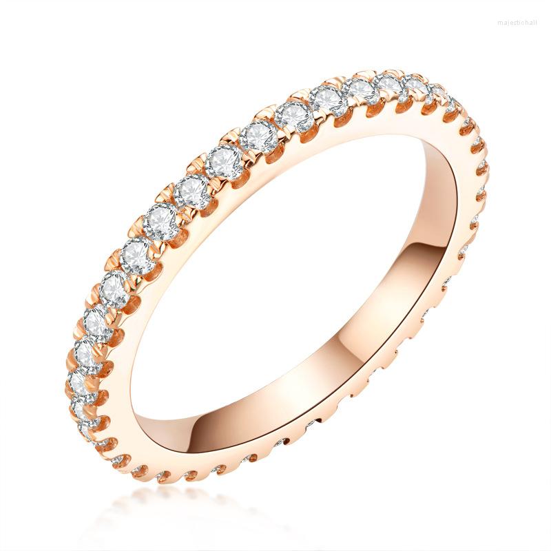 Cluster Rings Luxury S925 Silver Jewelry Whole Body 1.4mm Gemstone Row Ring For Women
Cluster Rings Luxury S925 Silver Jewelry Whole Body 1.4mm Gemstone Row Ring For Women