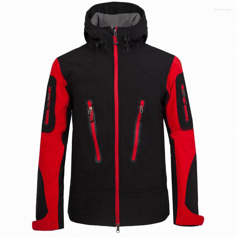 Men' Jackets Hooded Coat Hiking Outdoors Jacket Outdoor Mountaineering Clothing Leisure Sports Composite Fleece Soft Shell, Black red
Men' Jackets Hooded Coat Hiking Outdoors Jacket Outdoor Mountaineering Clothing Leisure Sports Composite Fleece Soft Shell, Black red