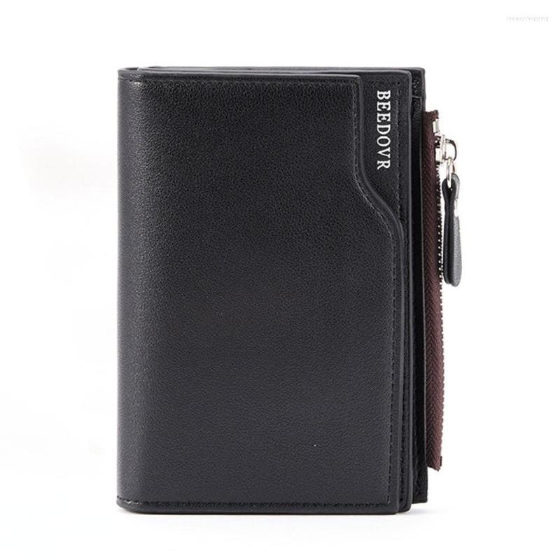 Wallets Men Zipper Short Wallet Multifunctional Vertical Mini Snap Button Retro Coin Purse PU Leather Card Holder Purses, Black
Wallets Men Zipper Short Wallet Multifunctional Vertical Mini Snap Button Retro Coin Purse PU Leather Card Holder Purses, Black