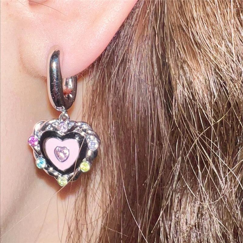 Dangle Earrings Fashion Multicolor Crystal Love Heart Drop Exquisite Elegant Shiny Rhinestone Earings Harajuku Jewelry For Girls Women
Dangle Earrings Fashion Multicolor Crystal Love Heart Drop Exquisite Elegant Shiny Rhinestone Earings Harajuku Jewelry For Girls Women