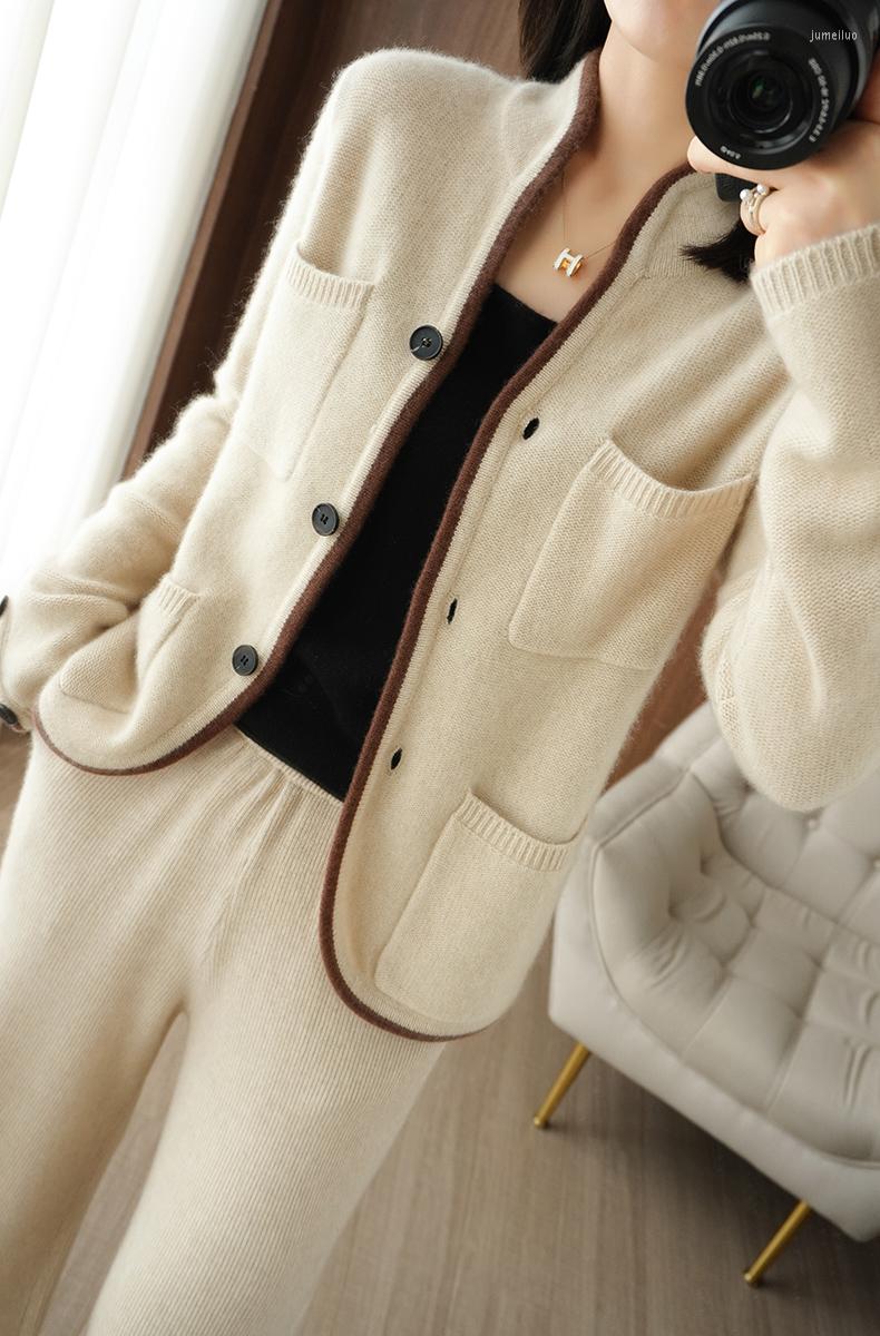 Women's Knits Autumn Winter Soft Warm Cashmere Sweater Jacket Women Pockets Long Sleeve Knitting Cardigan Wool Korean Knitwear Coat I874, Coffee
Women's Knits Autumn Winter Soft Warm Cashmere Sweater Jacket Women Pockets Long Sleeve Knitting Cardigan Wool Korean Knitwear Coat I874, Coffee