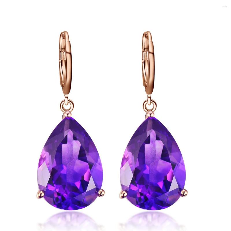 Stud Earrings Elegant Amethyst Feminine Plated With Rose Gold Noble Fashionable Ear Jewelry
Stud Earrings Elegant Amethyst Feminine Plated With Rose Gold Noble Fashionable Ear Jewelry