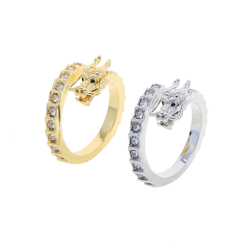 Iced Out Dragon Open Ring for Men Micro Pave Cz Eyes Heroic Spirit Silver Color Dragon Hyperbole Male Rings Punk Style Jewelry
Iced Out Dragon Open Ring for Men Micro Pave Cz Eyes Heroic Spirit Silver Color Dragon Hyperbole Male Rings Punk Style Jewelry