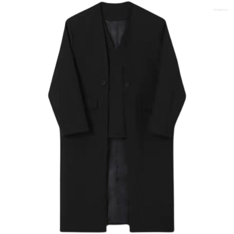 Women's Trench Coats Women Coat Asymmetrical Fake Two Windbreaker Plus Size Vintage Long Autumn And Winter Overcoat Black White
Women's Trench Coats Women Coat Asymmetrical Fake Two Windbreaker Plus Size Vintage Long Autumn And Winter Overcoat Black White