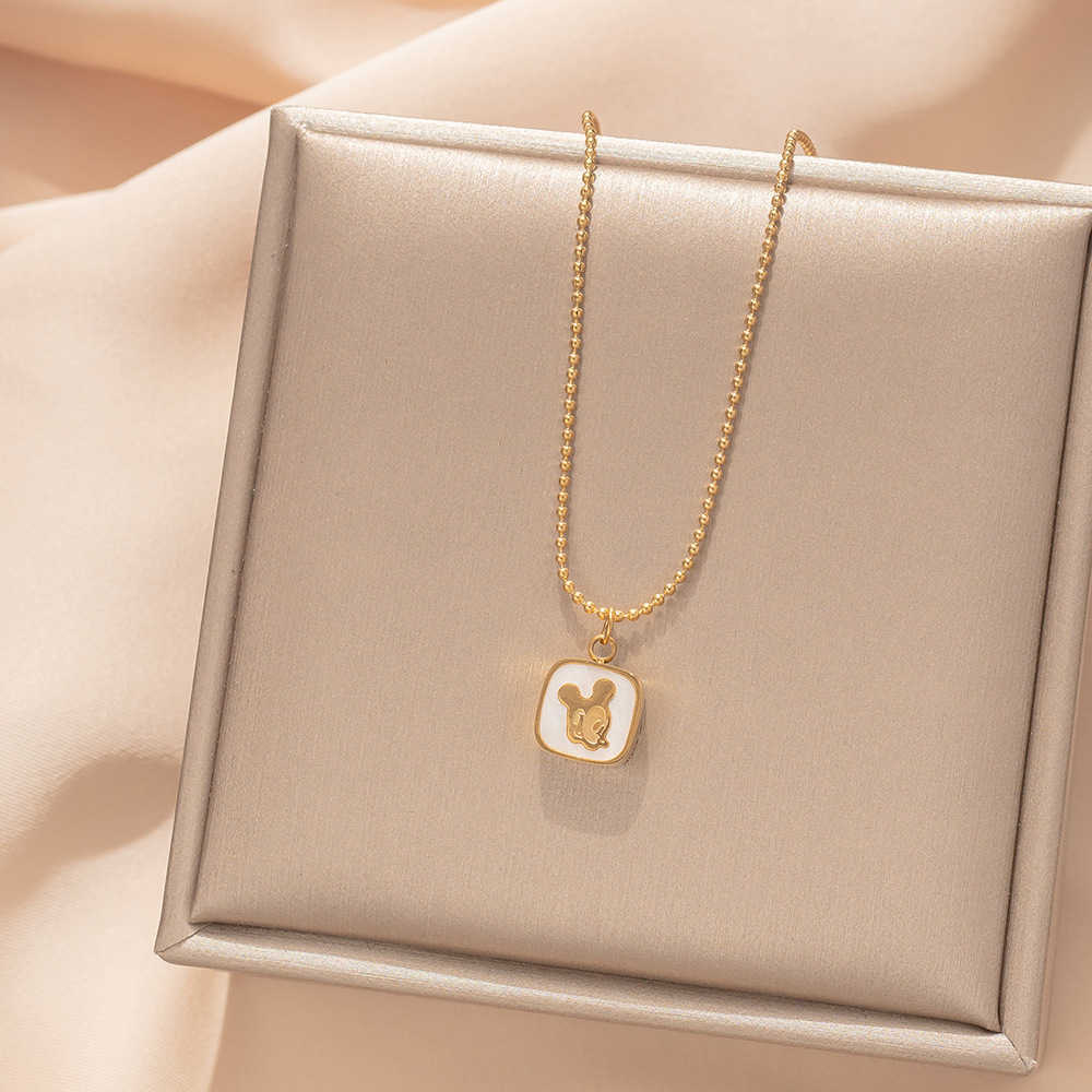 Necklaces Strands Strings Titanium Steel Square Colorless Pendant Necklace Women's Small Design Luxury Cartoon Collar Chain
Necklaces Strands Strings Titanium Steel Square Colorless Pendant Necklace Women's Small Design Luxury Cartoon Collar Chain