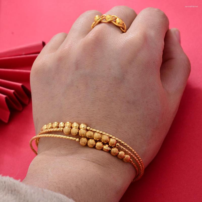 Bangle 24K Dubai Gold Color Bangles For Women Girls African India Party Wedding Bangels&bracelet Gift
Bangle 24K Dubai Gold Color Bangles For Women Girls African India Party Wedding Bangels&bracelet Gift